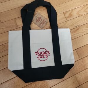 Trader Joe's Canvas Tote Bag Navy Blue
